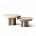 tables basses rondes en bois et en métal 60 x 60 x 45cm pour tout espace intérieur